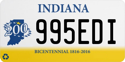 IN license plate 995EDI