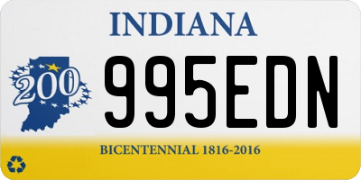 IN license plate 995EDN