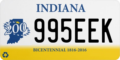 IN license plate 995EEK