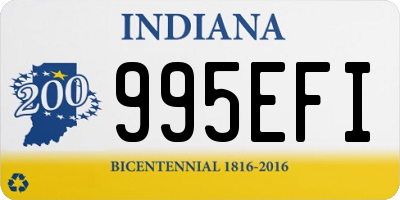 IN license plate 995EFI