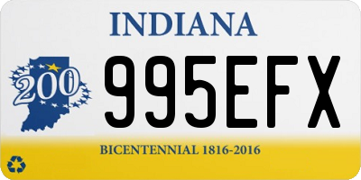 IN license plate 995EFX