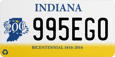 IN license plate 995EGO