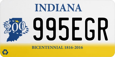 IN license plate 995EGR