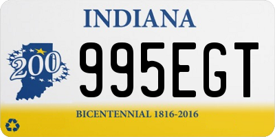 IN license plate 995EGT