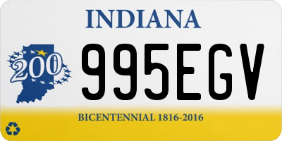 IN license plate 995EGV