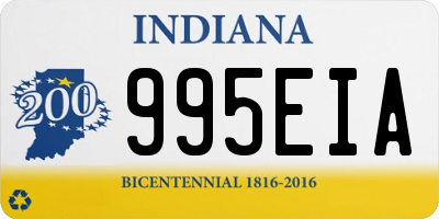 IN license plate 995EIA