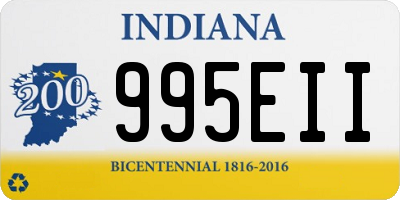 IN license plate 995EII