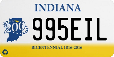 IN license plate 995EIL