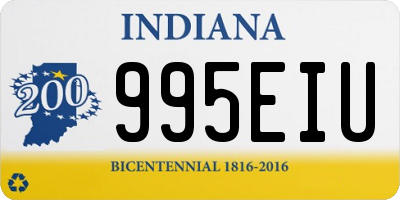 IN license plate 995EIU