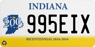 IN license plate 995EIX