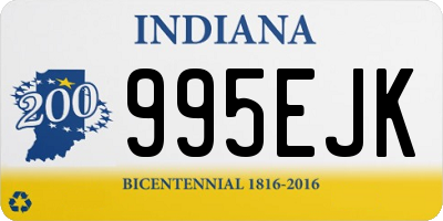 IN license plate 995EJK
