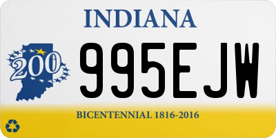 IN license plate 995EJW