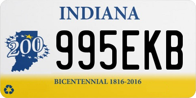 IN license plate 995EKB