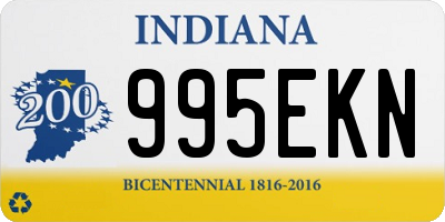 IN license plate 995EKN