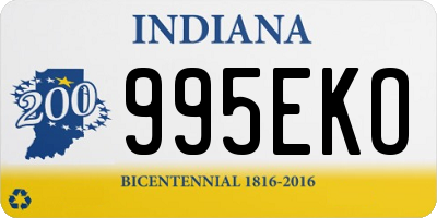 IN license plate 995EKO