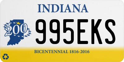 IN license plate 995EKS