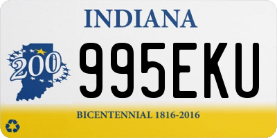 IN license plate 995EKU