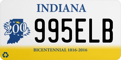 IN license plate 995ELB