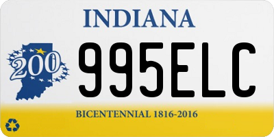 IN license plate 995ELC