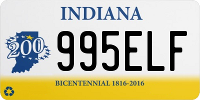 IN license plate 995ELF