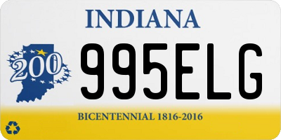 IN license plate 995ELG