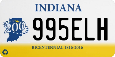 IN license plate 995ELH