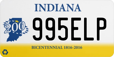 IN license plate 995ELP