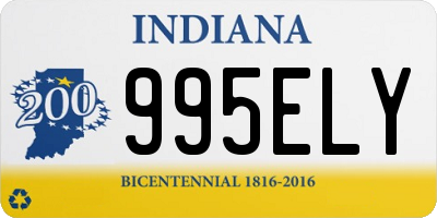 IN license plate 995ELY