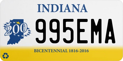 IN license plate 995EMA