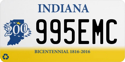 IN license plate 995EMC