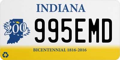 IN license plate 995EMD