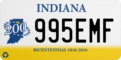 IN license plate 995EMF