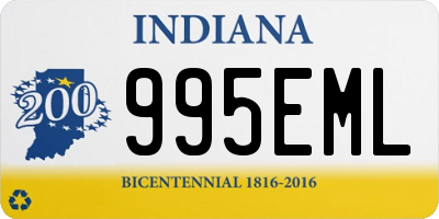 IN license plate 995EML