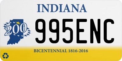 IN license plate 995ENC