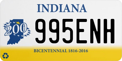 IN license plate 995ENH