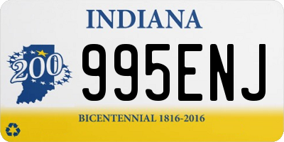 IN license plate 995ENJ