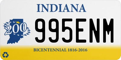 IN license plate 995ENM