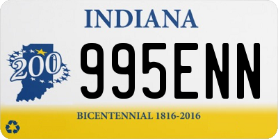 IN license plate 995ENN