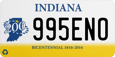 IN license plate 995ENO