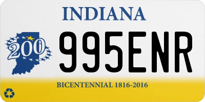 IN license plate 995ENR