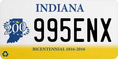 IN license plate 995ENX