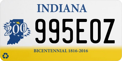 IN license plate 995EOZ