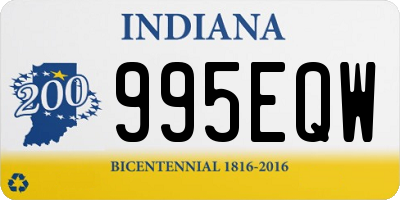 IN license plate 995EQW