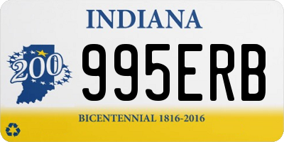 IN license plate 995ERB