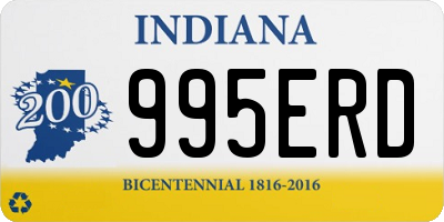 IN license plate 995ERD