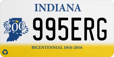 IN license plate 995ERG