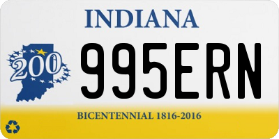 IN license plate 995ERN