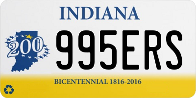 IN license plate 995ERS