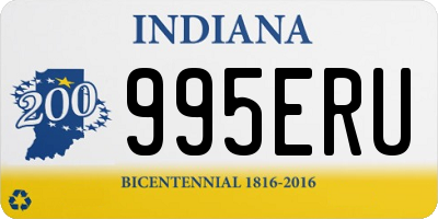 IN license plate 995ERU