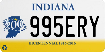 IN license plate 995ERY